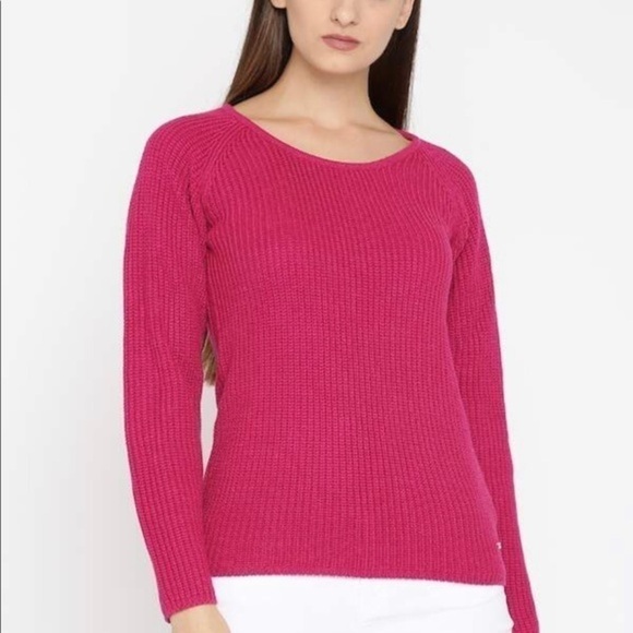 American Eagle Outfitters Sweaters - AMERICAN Eagle Outfitters pink waffle sweater S